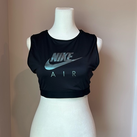 Nike Other - NWT Nike Swoosh High Neck Sports Bra Medium Support Black Large